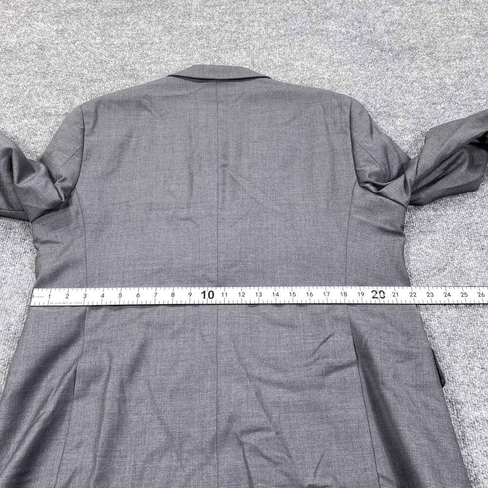 Joseph Abboud Suit‎ Jacket Mens 44R Gray Wool Super 110s Two Button Made USA